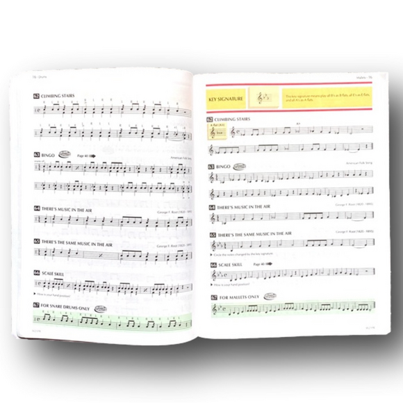 3/$12 Standard Of Excellence Book 1 - Drums & Mallet Percussion by Bruce Pearson - Picture 3 of 7